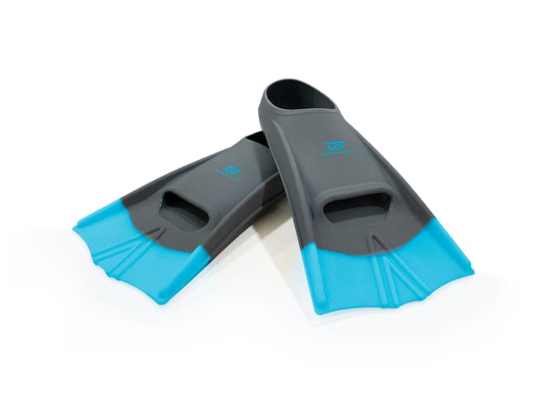 DS Speed Fins Gray/Aqua - UK 5-7 - Athletix.ae