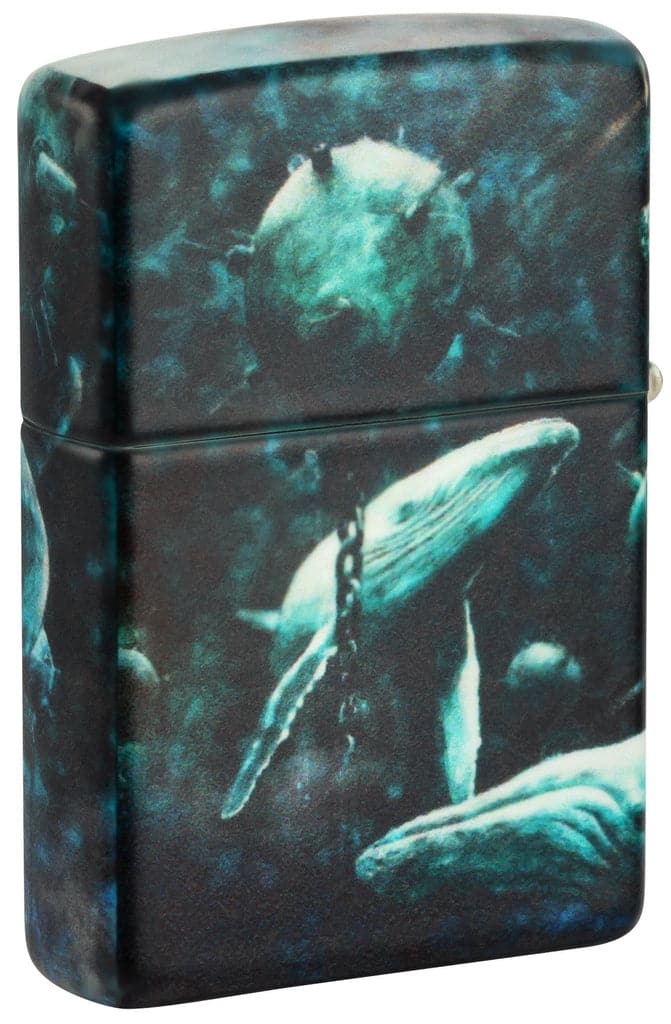 Zippo 48627 49352 Spazuk Whale Design 540 Color Windproof Lighter - OUTBACK