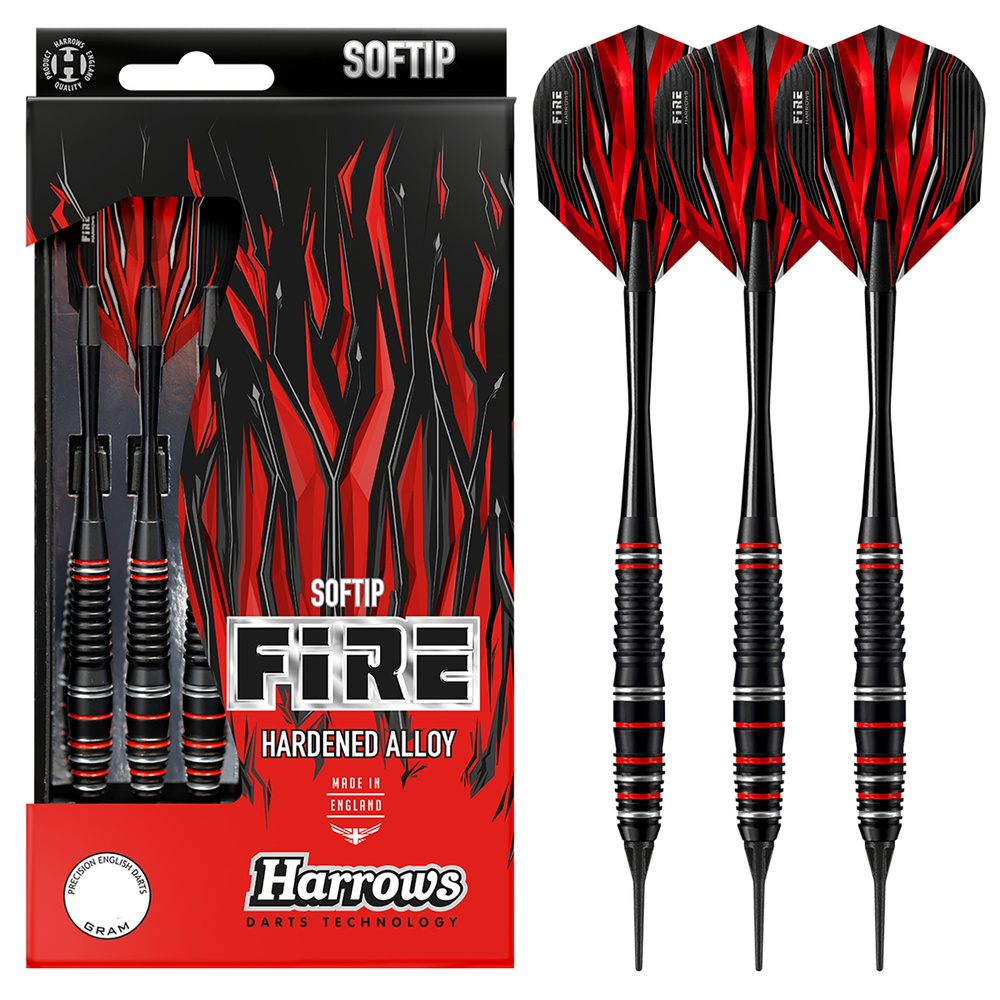 Harrows, Dart Fire Grade Alloy 16 Grams, Red - Athletix.ae