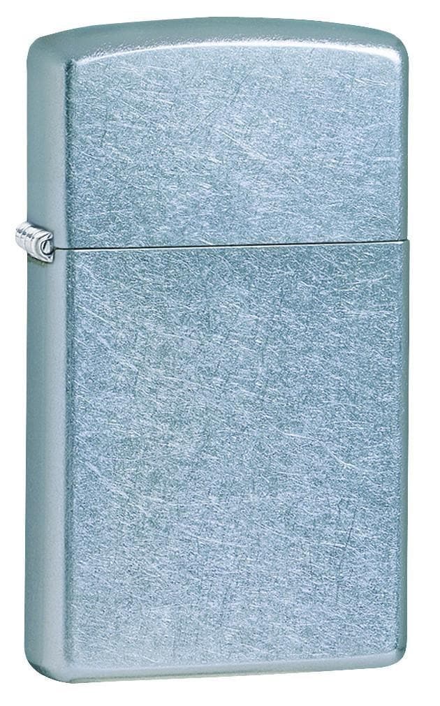 Zippo 1607 Slim Street Chrome Windproof Lighter, Slim Model, Silver - OUTBACK