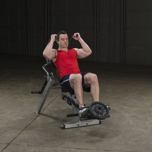 Body Solid Semi-Recumbent Ab Bench, GAB300 - Athletix.ae