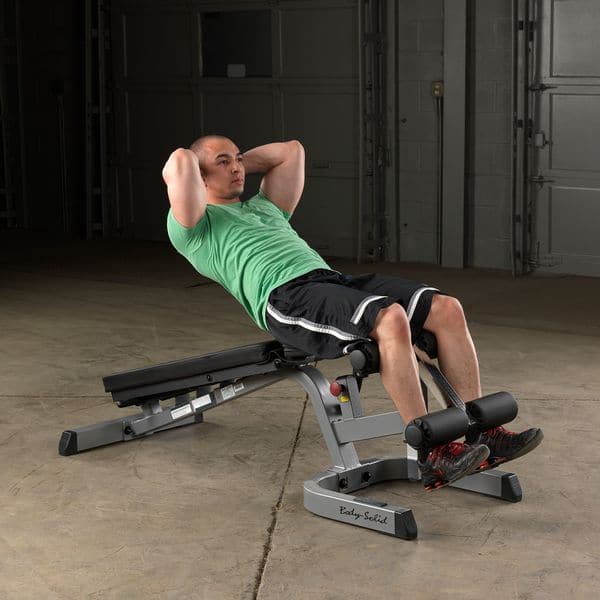 Body Solid Heavy Duty Flat Incline Decline Bench, GFID71 - Athletix.ae