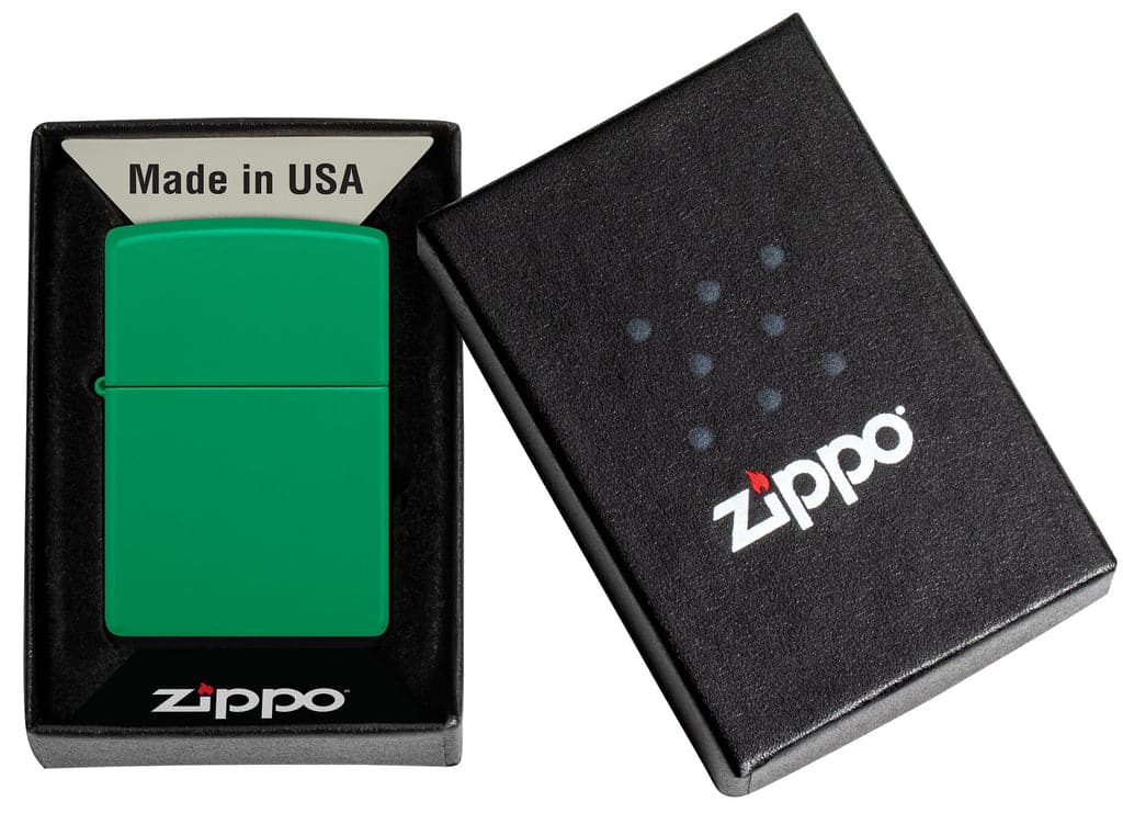 Zippo 48629 Grass Green Matte Classic Windproof Lighter - OUTBACK