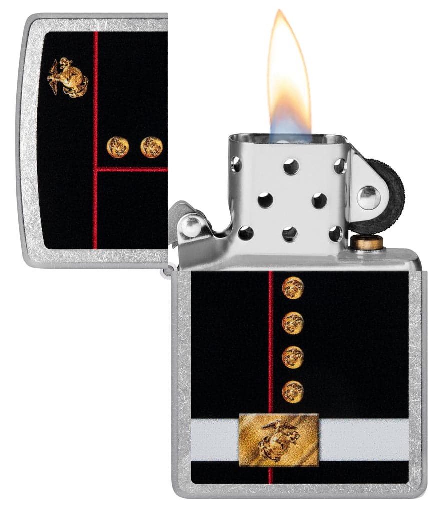 Zippo 48550 207 U.S Marines Corps Dress Blues Street Chrome Windproof Lighter - OUTBACK