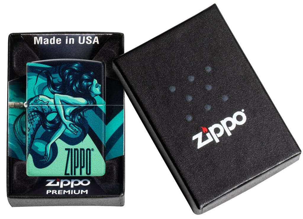 Zippo 48605 49352 Mermaid Design 540 Color Windproof Lighter - OUTBACK