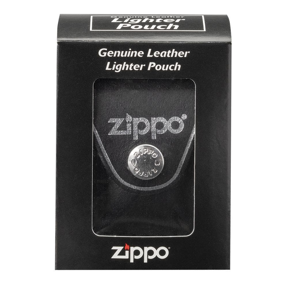 Zippo LPCBK Lighter Leather Pouch Clip Black, Classic Model, Black - OUTBACK