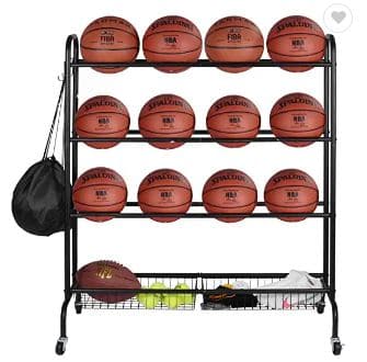 Ball Storage Cart (104cm x 42cm x 118cm) - Athletix.ae