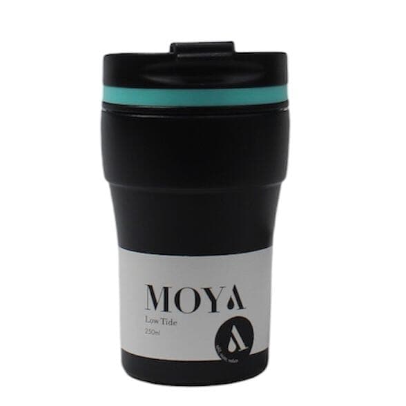 Moya "Low Tide" 250ml Travel Coffee Mug Blue/Black - OUTBACK