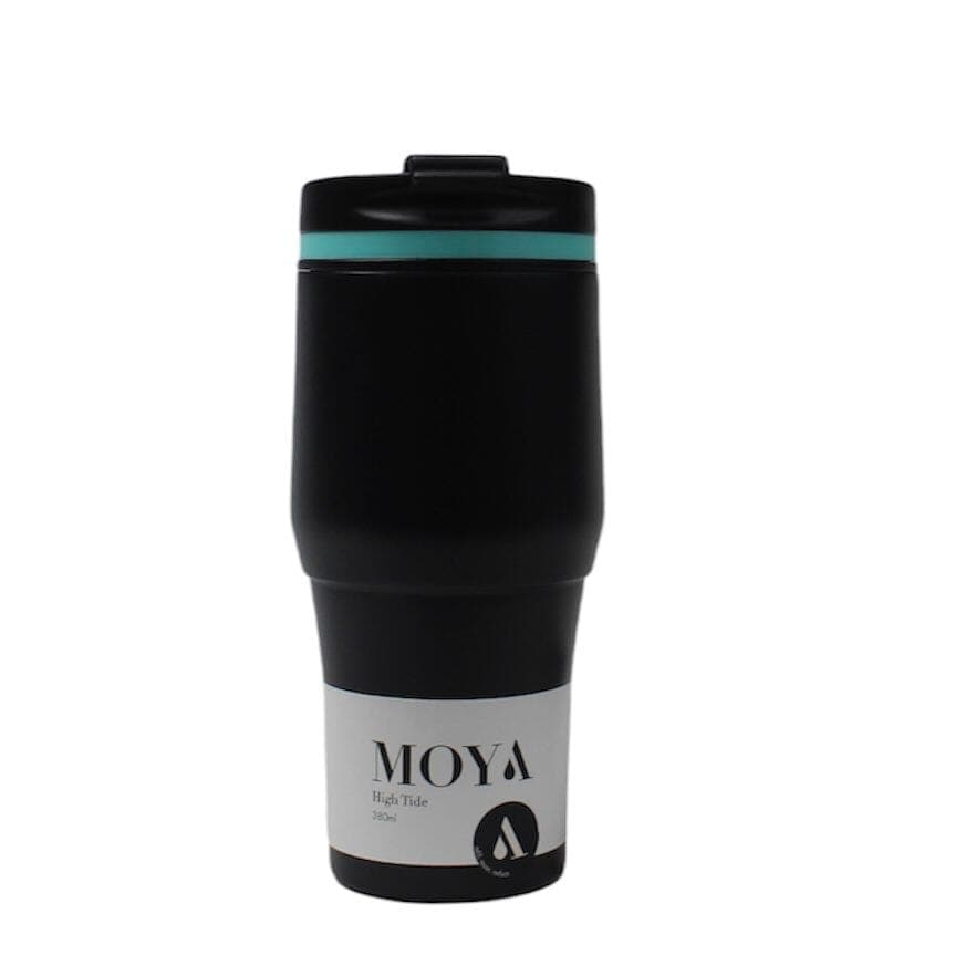 Moya "High Tide" 380ml Travel Coffee Mug Blue/Black - OUTBACK