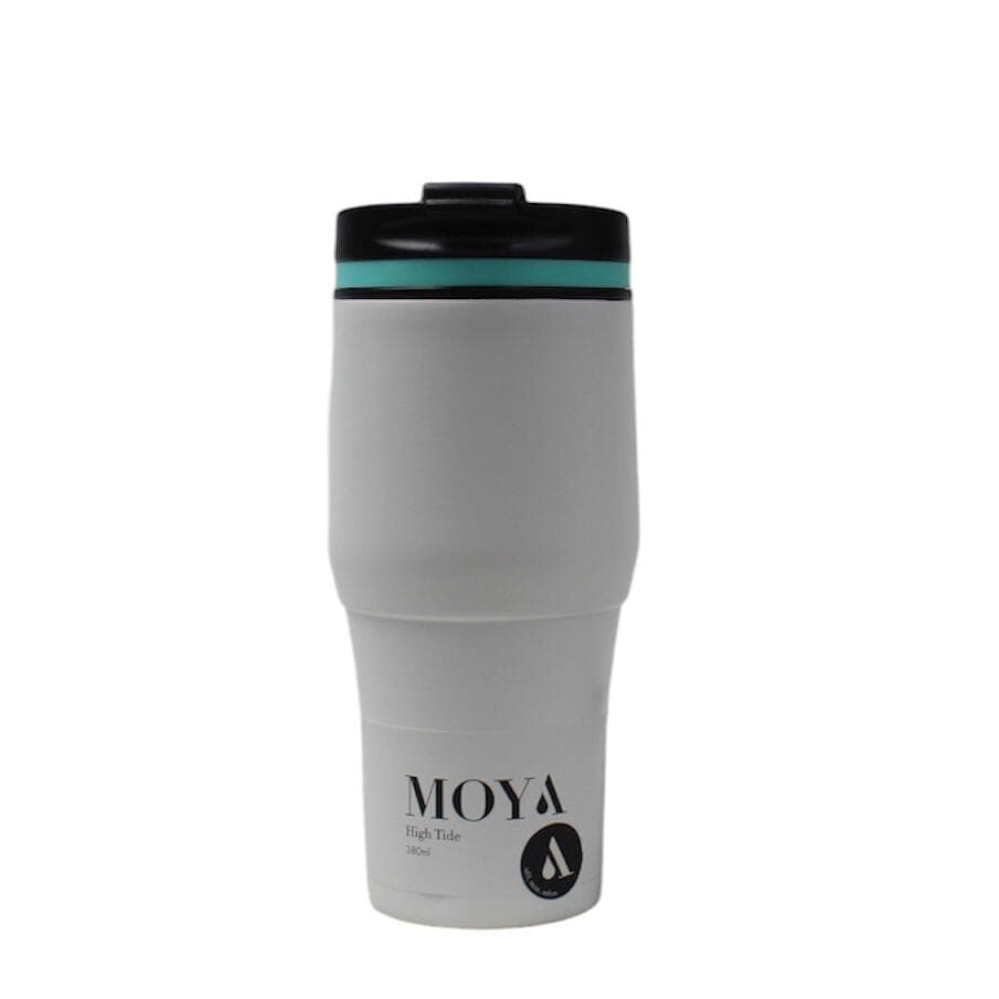 Moya "High Tide" 380ml Travel Coffee Mug Blue/White - OUTBACK