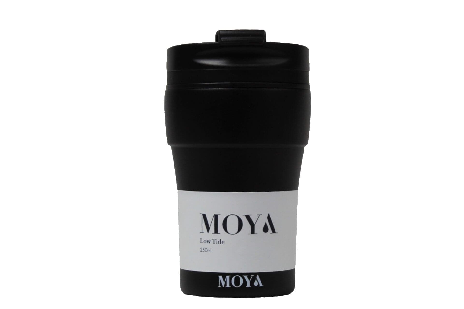 Moya "Low Tide" 250ml Travel Coffee Mug Black/Black - OUTBACK