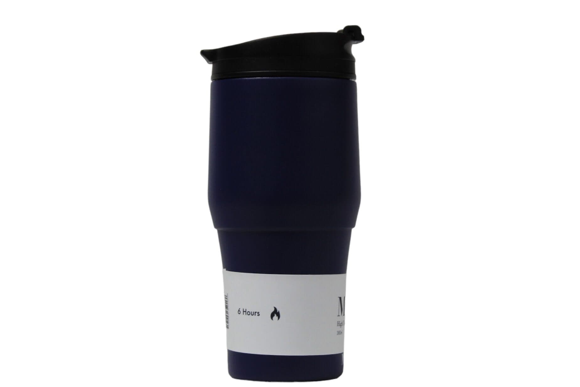 Moya "High Tide" 380ml Travel Coffee Mug Black/Navy - OUTBACK