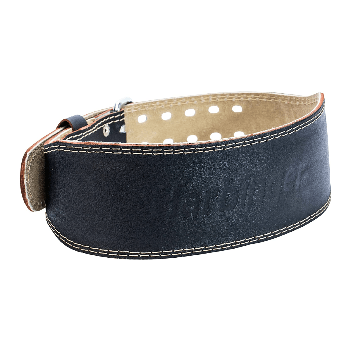 MeFitPro Harbinger Padded Leather Belt Black, 4"