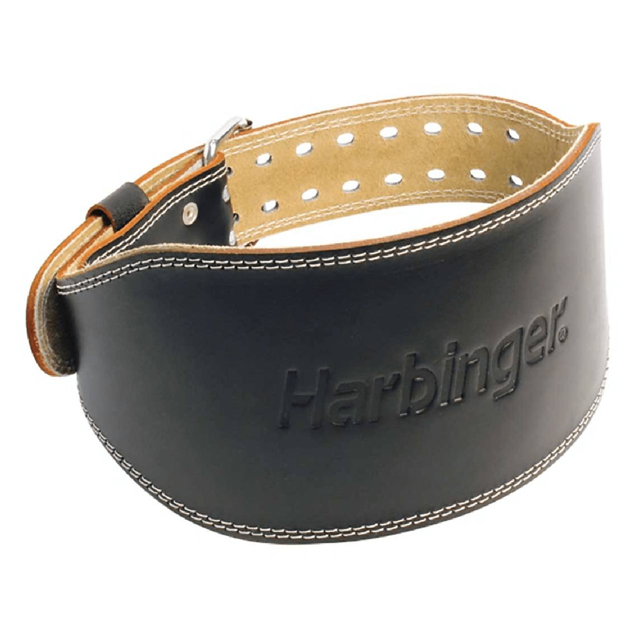 MeFitPro Harbinger Padded Leather Belt Black, 6"