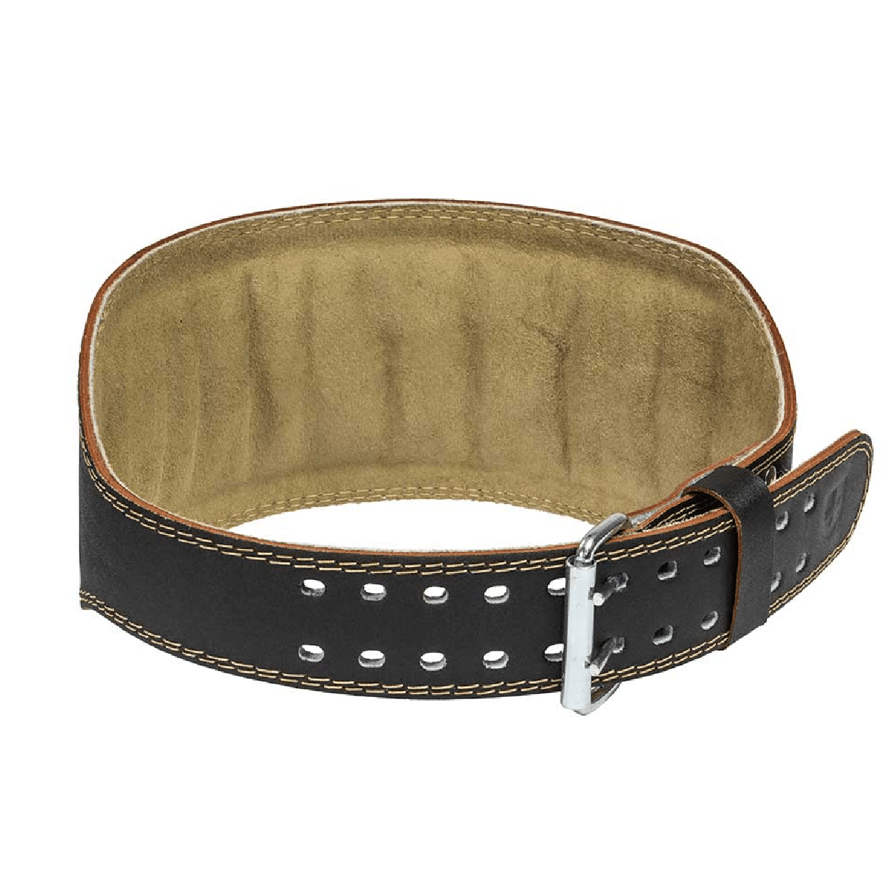 MeFitPro Harbinger Padded Leather Belt Black, 4"