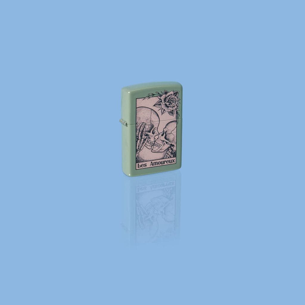 Zippo 48594 49843 Death Kiss Design Sage Windproof Lighter - OUTBACK