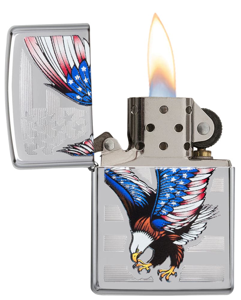 Zippo 28449 250 Zippo E-Star Award High Polish Chrome Windproof Lighter, Classic Model, Silver - OUTBACK