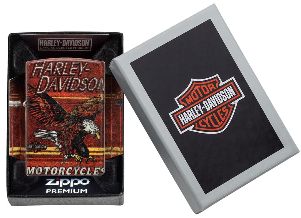 Zippo 48602 49352 Harley Davidson Eagle 540 Color Windproof Lighter - OUTBACK