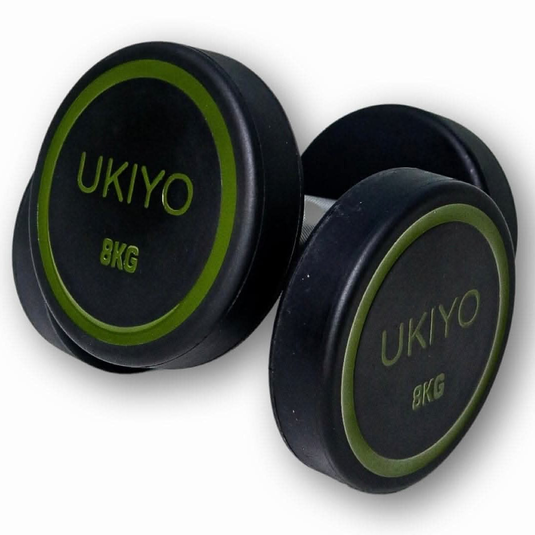 Ukiyo Premium Round Dumbbells, Sold as Pair