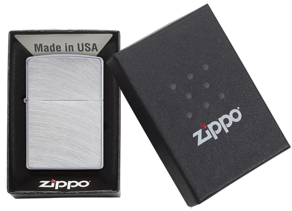 Zippo 24647 Classic Chrome Arch Winproof Lighter, Classic Model, Silver - OUTBACK