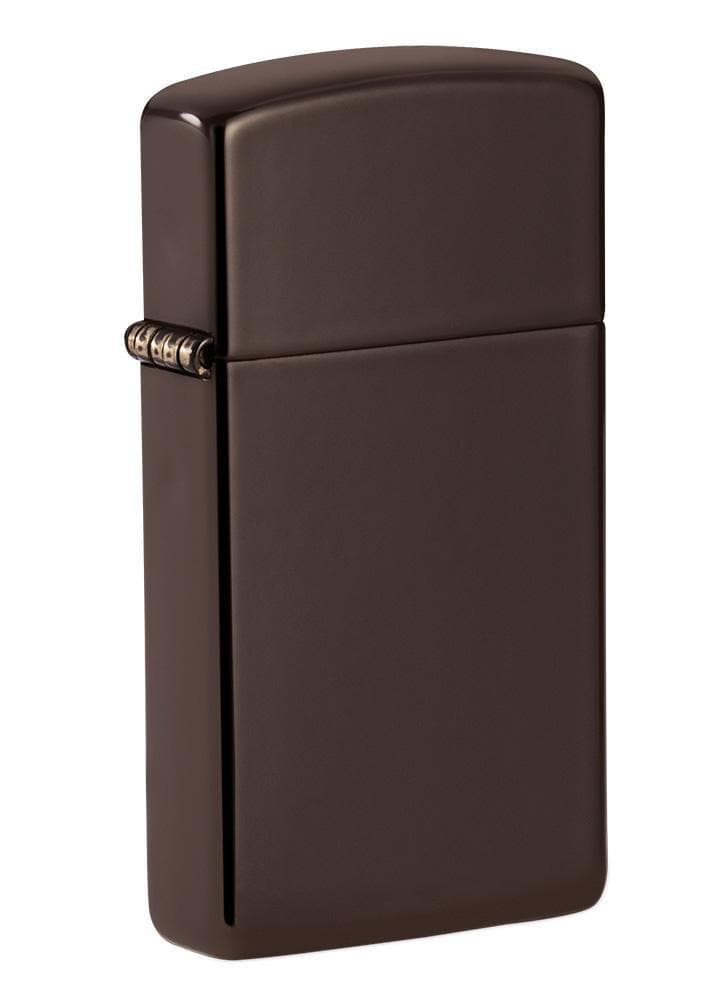 Zippo 49266 Slim Brown Windproof Lighter, Slim Model, Brown - OUTBACK