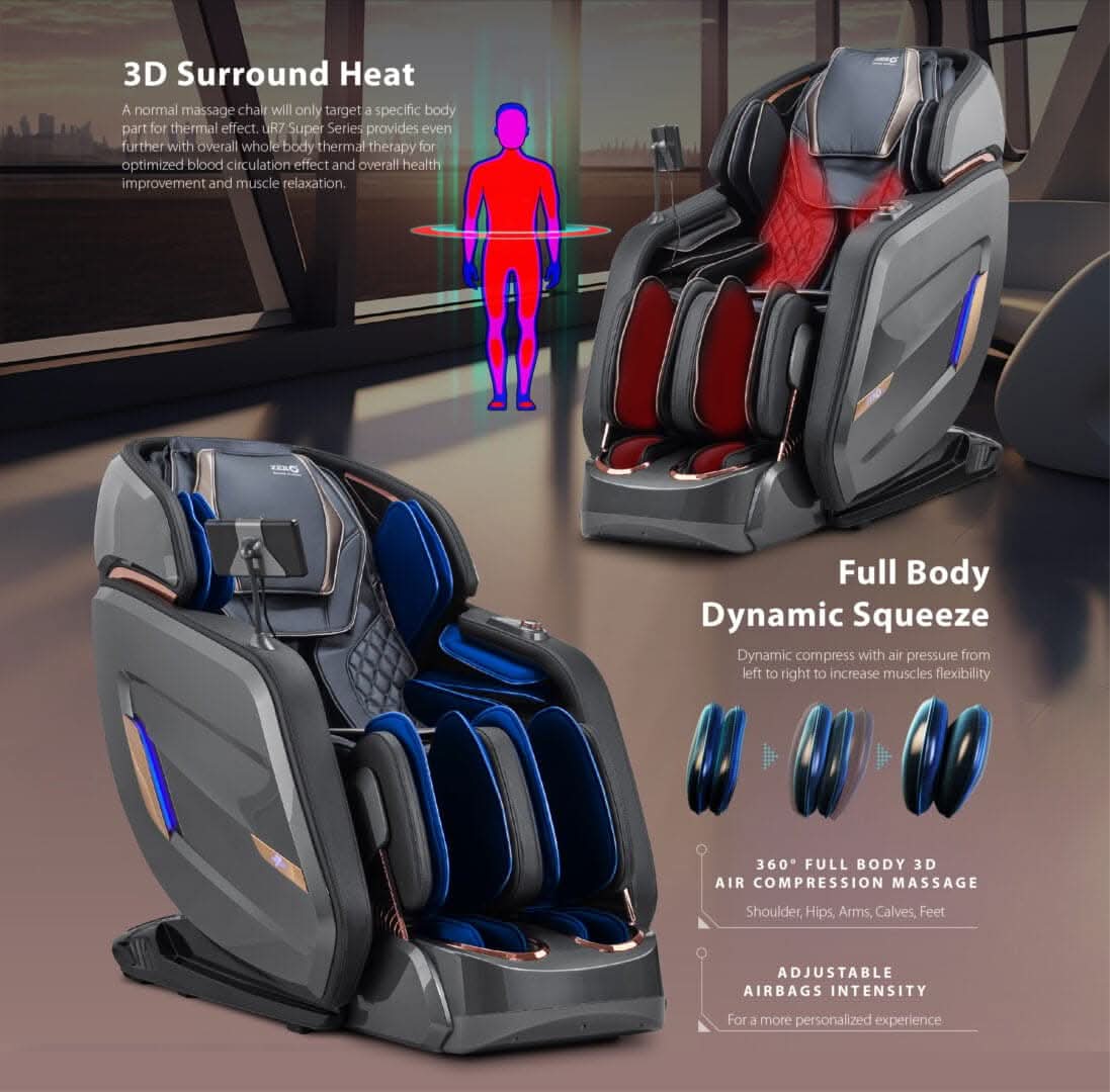 Zero HealthCare U-R7 Super Series Massage Chair - Athletix.ae