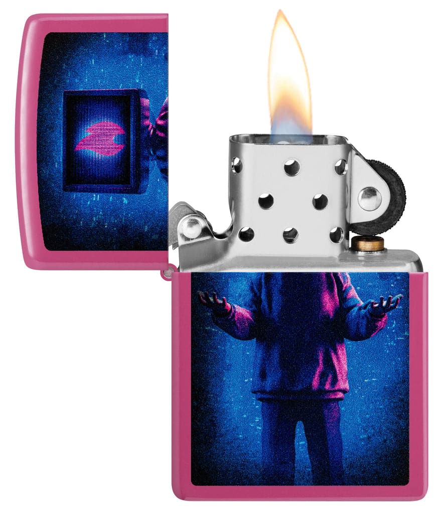 Zippo 48515 49846 Flame TV Man Design Frequency Windproof Lighter - OUTBACK