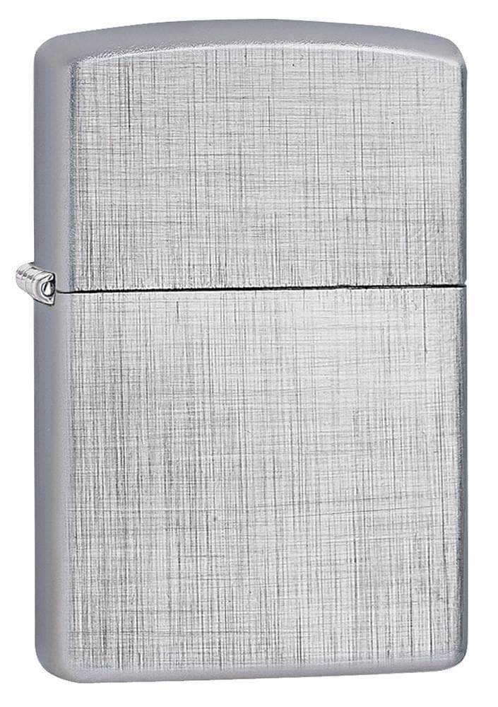 Zippo 28181 Classic Linen Weave Chrome Windproof Lighter, Classic Model, Silver - OUTBACK