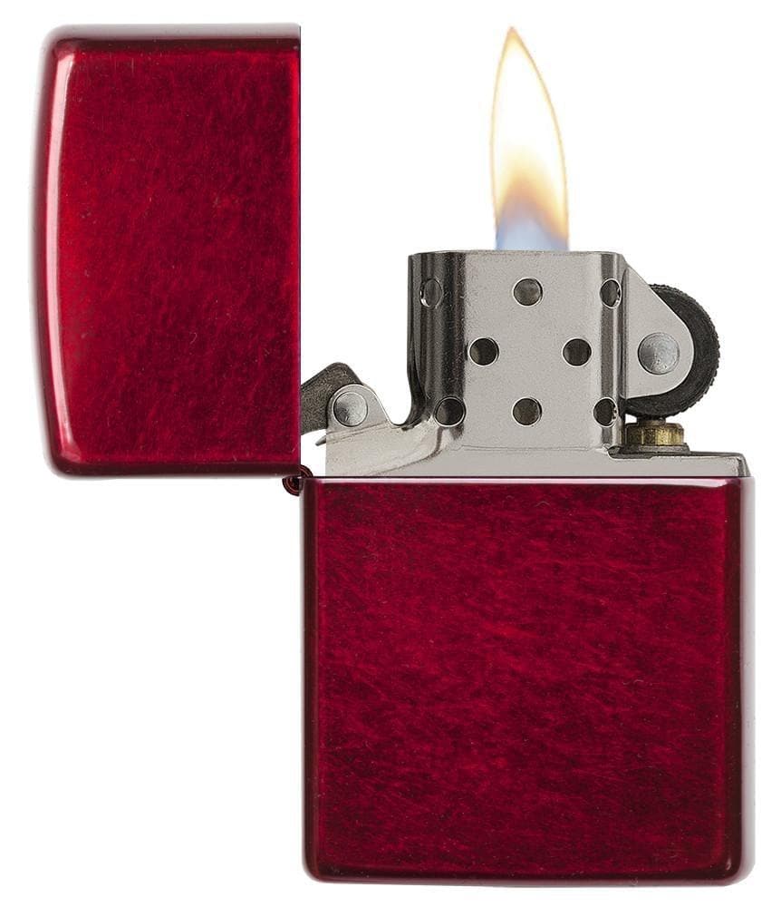 Zippo 21063 Classic Candy Apple Red Windproof Lighter, Classic Model, Red - OUTBACK