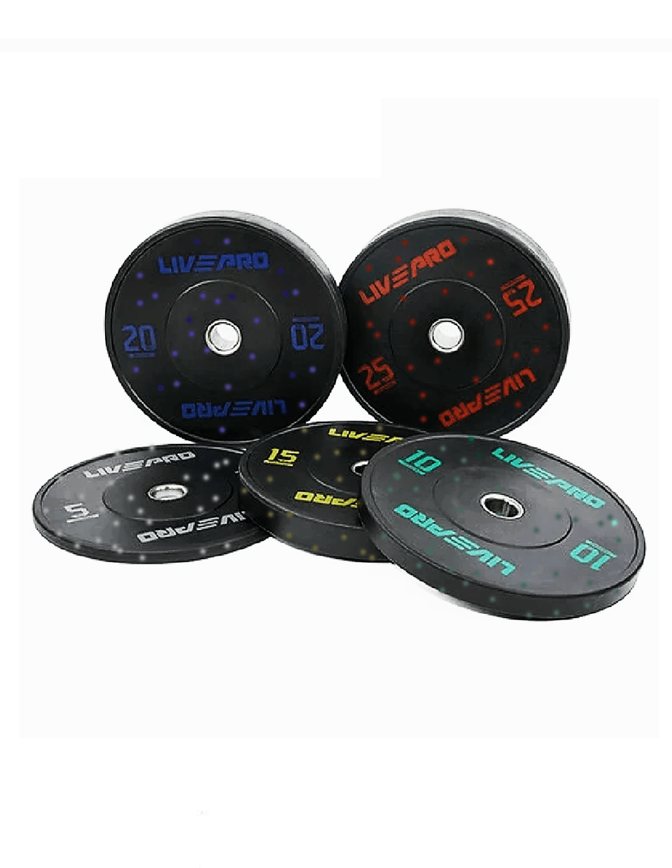 LivePro Hi Temperature Bumper Plate 5 KG to 25 KG - Athletix.ae