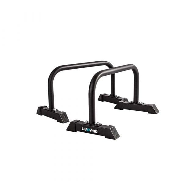 LivePro Low Parallettes (Push Up Bar), Black (1 Pair) | LP8160 - Athletix.ae