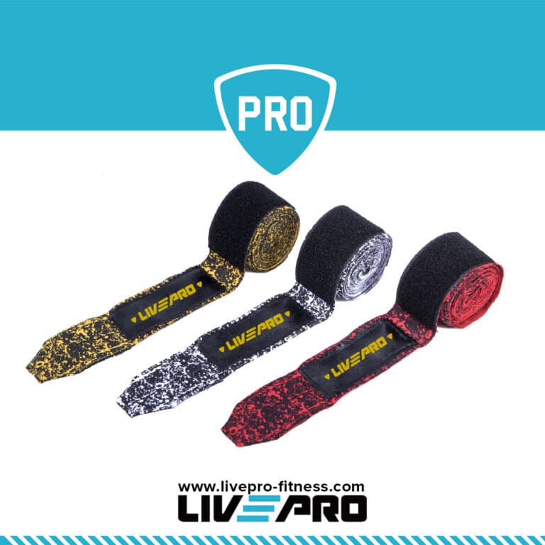 Livepro, Hand Wraps 3M, Lp8605, Red - Athletix.ae