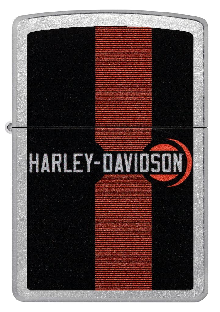 Zippo 48604 207 Harley Davidson Logo Design Street Chrome Windproof Lighter - OUTBACK