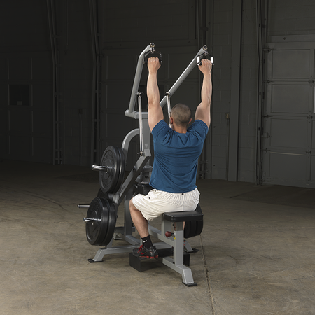 Body Solid LVLA Leverage Lat Pulldown – Plate-Loaded Back Trainer
