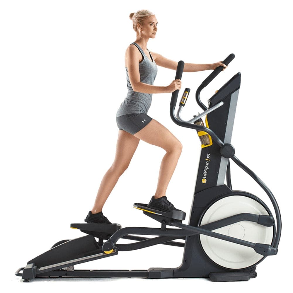 LSLLC Elliptical Machines Lifespan Fitness E3i+ Elliptical Cross Trainer