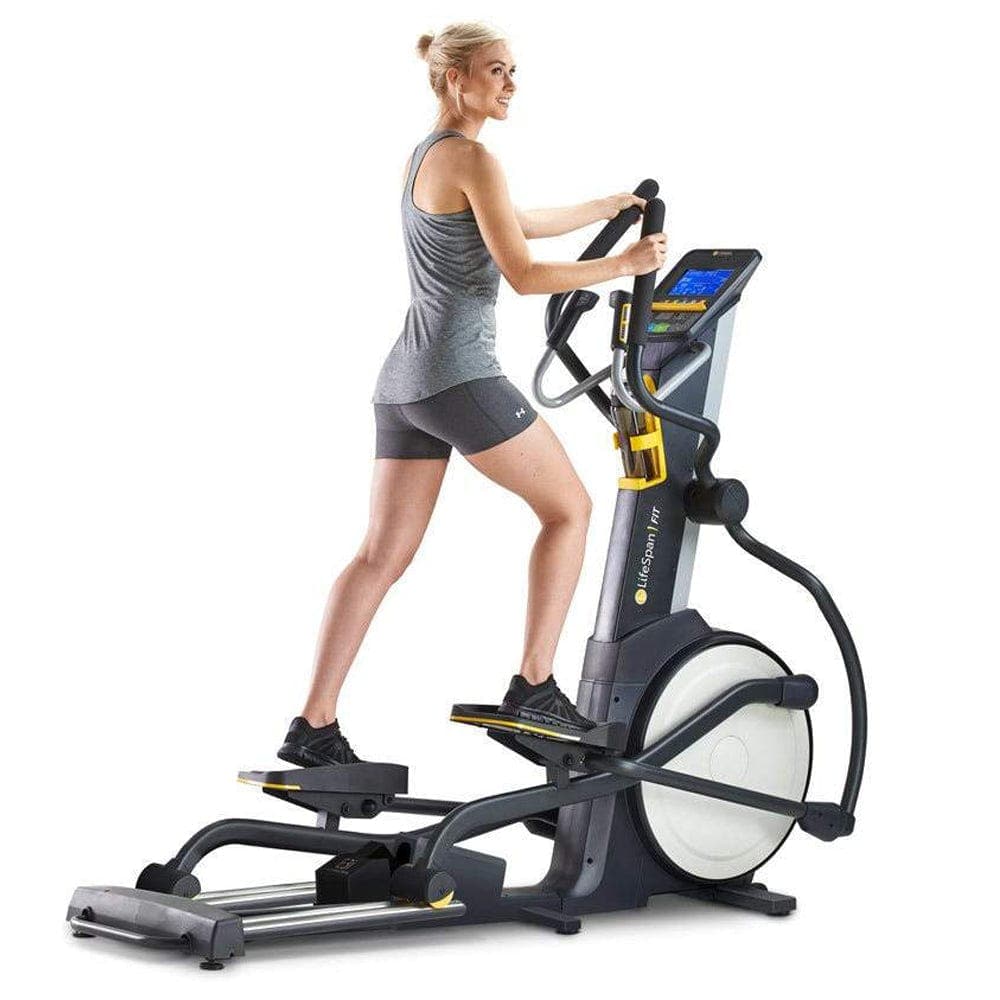 LSLLC Elliptical Machines Lifespan Fitness E3i+ Elliptical Cross Trainer