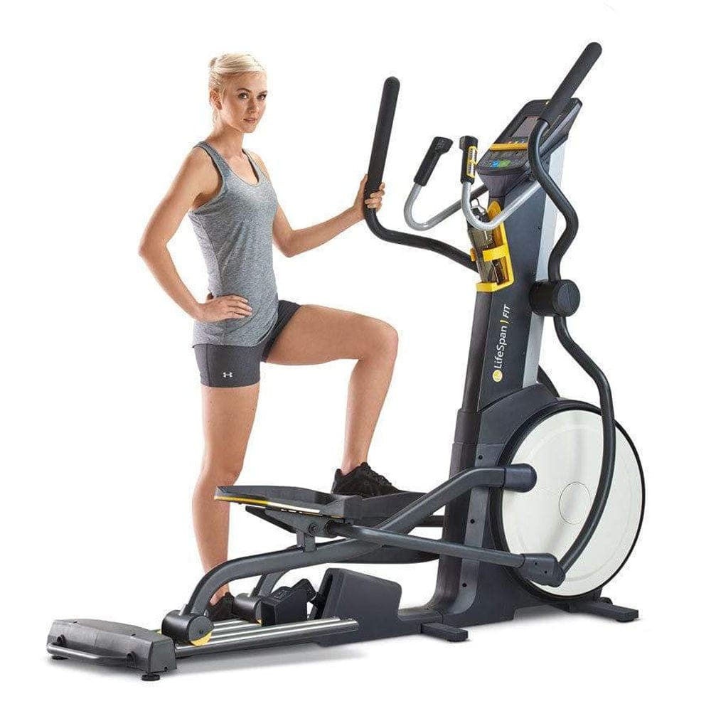 LSLLC Elliptical Machines Lifespan Fitness E3i+ Elliptical Cross Trainer