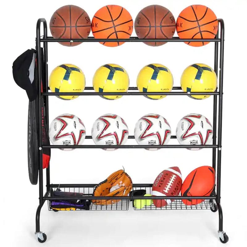 Ball Storage Cart (104cm x 42cm x 118cm) - Athletix.ae