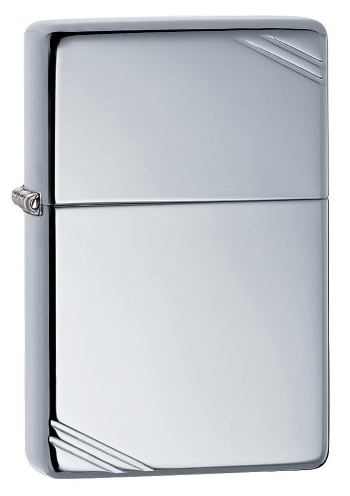 Zippo 260 Vintage High Polish Chrome with Slashes Windproof Lighter, Vintage Model, Silver - OUTBACK