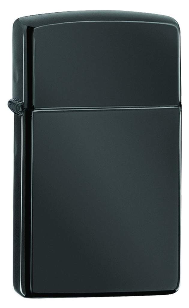 Zippo 28123 Slim High Polish Black Windproof Lighter, Classic Model, Black - OUTBACK