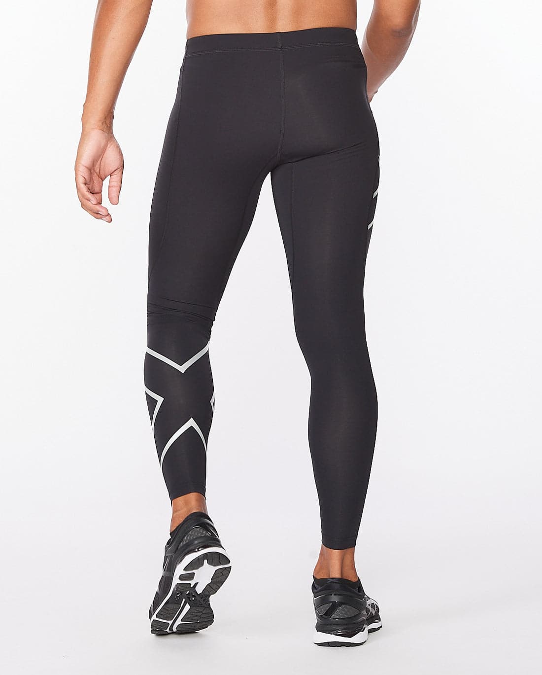 2Xu, Core Comression Tights,  Ma3849B, Black/Silver - Athletix.ae