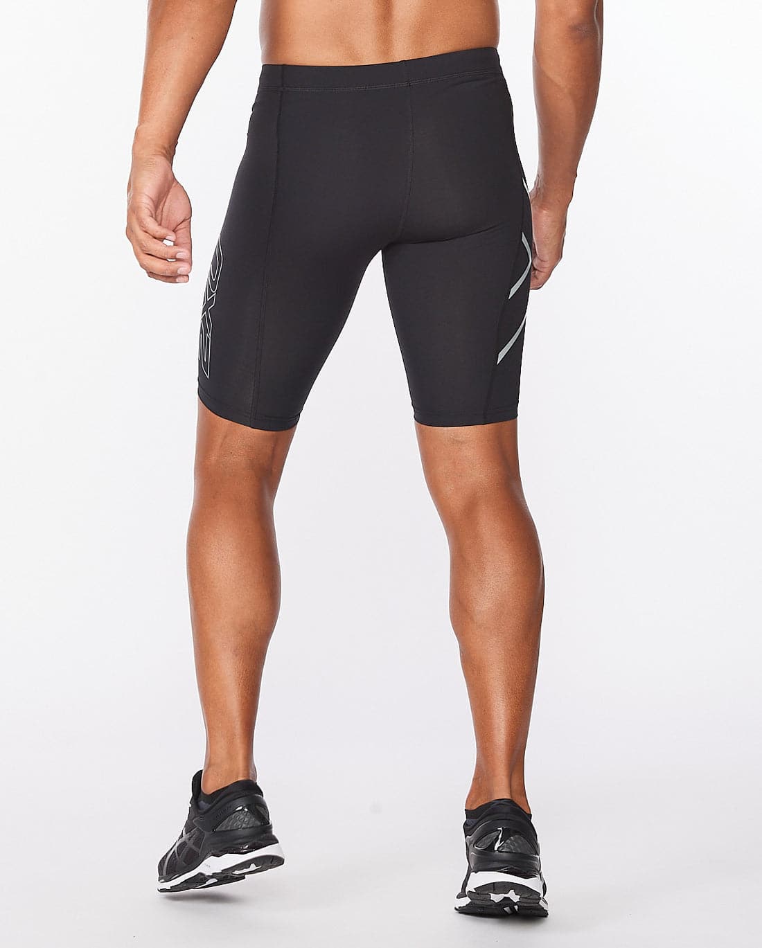 2Xu, Core Compression Tights Small, Ma3851B, Black/Silver - Athletix.ae