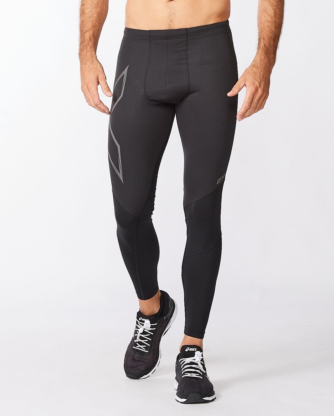 2Xu, Ignition Shield Compression Tights Medium, Ma6311B, Black/ Black Reflective - Athletix.ae