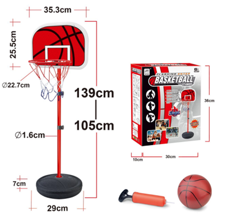 MF Portable Outdoor Mini Adjustable Basketball Hoop with Board & Stand Set | MF-0731 - Athletix.ae