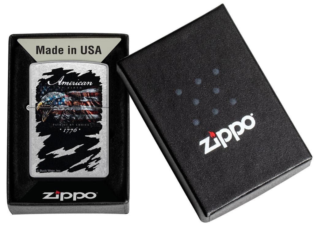 Zippo 48633 207 Buckwear Design Eagle Flag Street Chrome Windproof Lighter - OUTBACK