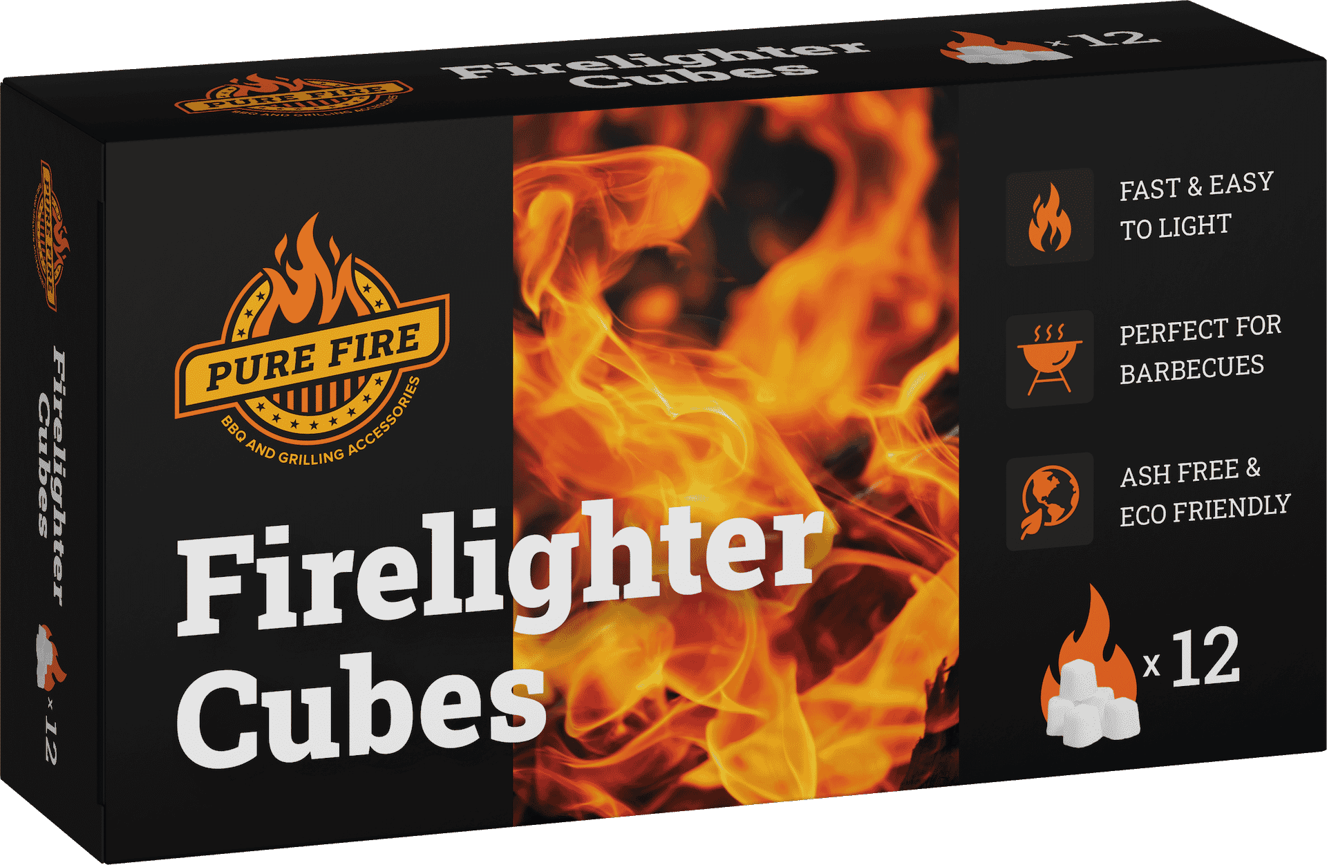 Pure Fire White Paraffin Lighter cubes - Pack of 12 - OUTBACK