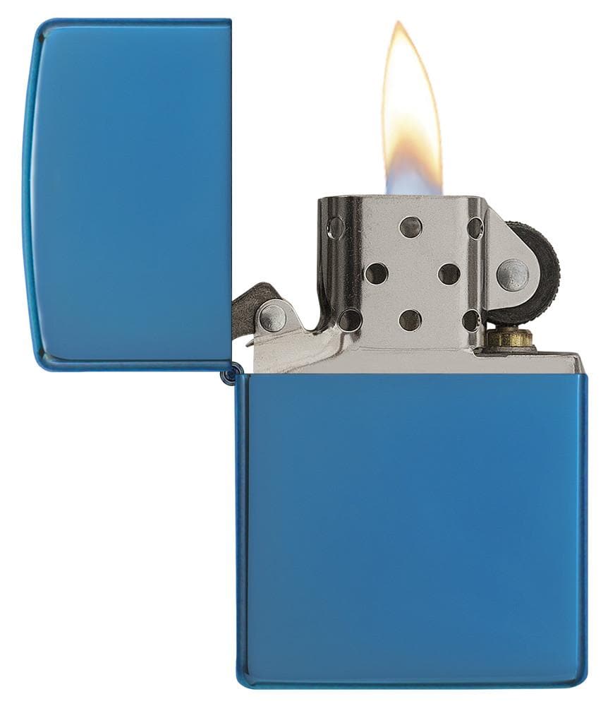 Zippo 20446 Classic High Polish Blue Windproof Lighter, Classic Model, Blue - OUTBACK