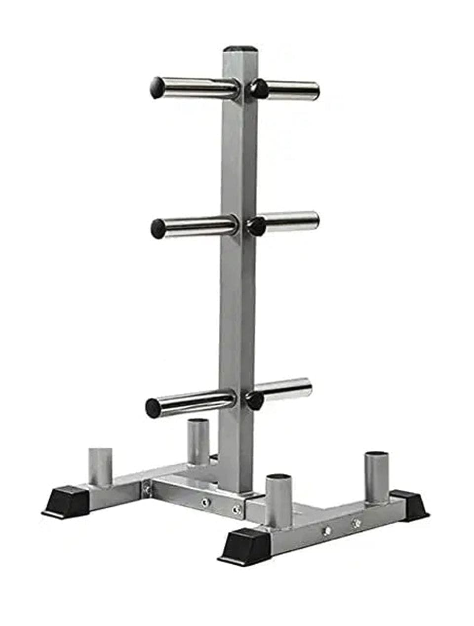 1441 Fitness Olympic Plate Tree with 4 Bar Holder