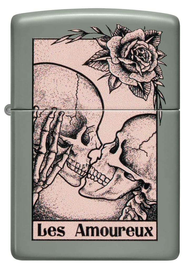 Zippo 48594 49843 Death Kiss Design Sage Windproof Lighter - OUTBACK