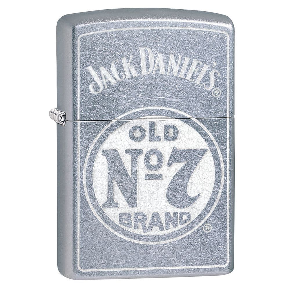 Zippo 29757 Jack Daniel'S Street Chrome Windproof Lighter, Classic Model, Silver - OUTBACK